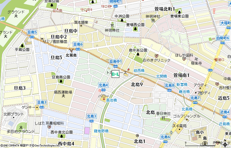 恩田コンタクトレンズ付近の地図